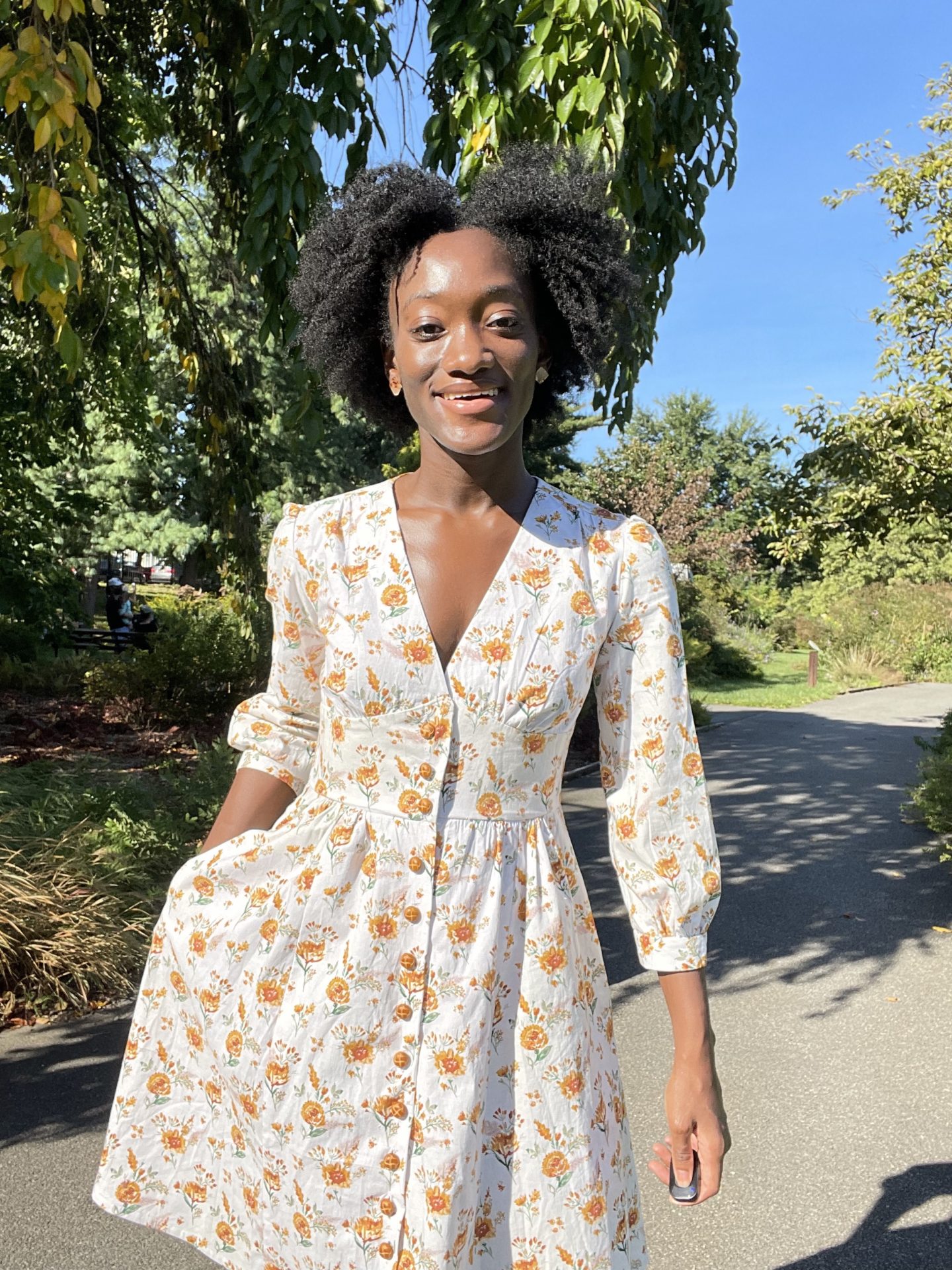 McCall 7974: Plunge Neck Button-Up Dress for the Fall